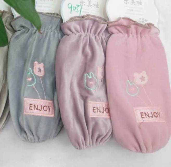 男女袖套长款工作套袖耐磨防脏学生手袖头可爱女潮流韩版秋冬季