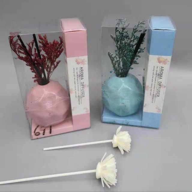 仿真蕨类植物香薰精油套装家居摆件