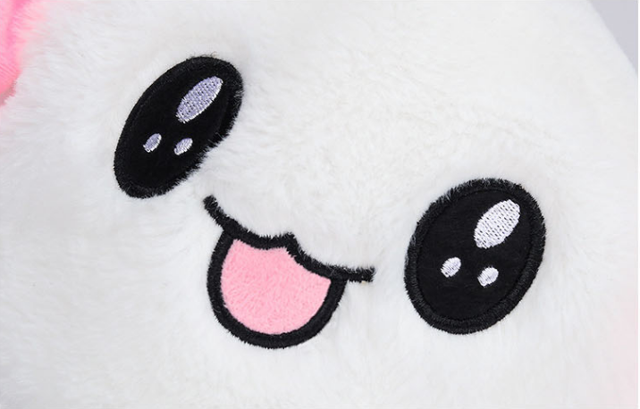 秋冬新款抖音兔耳帽女可爱亲子款卡通帽气囊捏耳朵会动的帽产品图