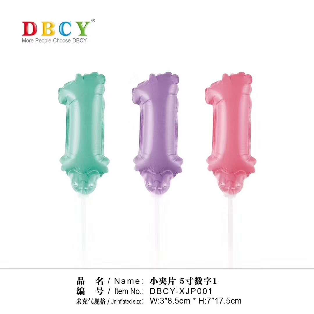 5 inch pole Macaron digital balloon aluminum balloon inflatable toy manufacturers wholesale thumbnail