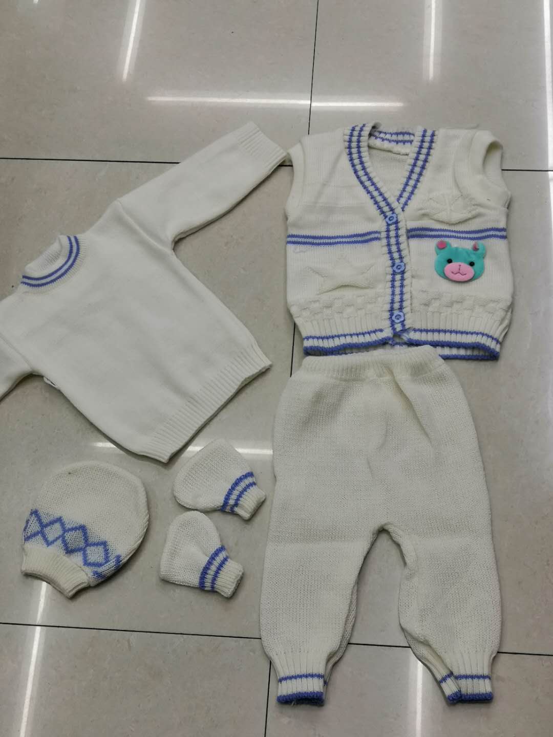 新生儿服薄款婴儿线衣儿童套装6件套产品图