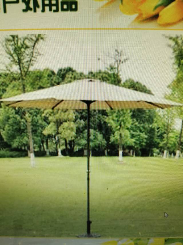 High-end double-layer hand-cranked umbrella for courtyard and garden: 15381745370. Same number for wechat Specification image