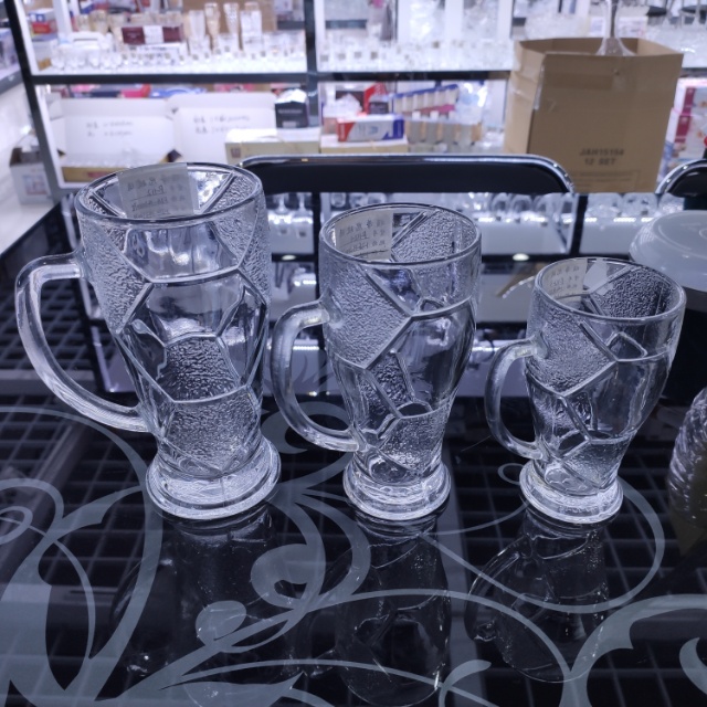 Beer Glass Draft Beer Glass With Handle Glass Pineapple Glass Chunky Bar Glass