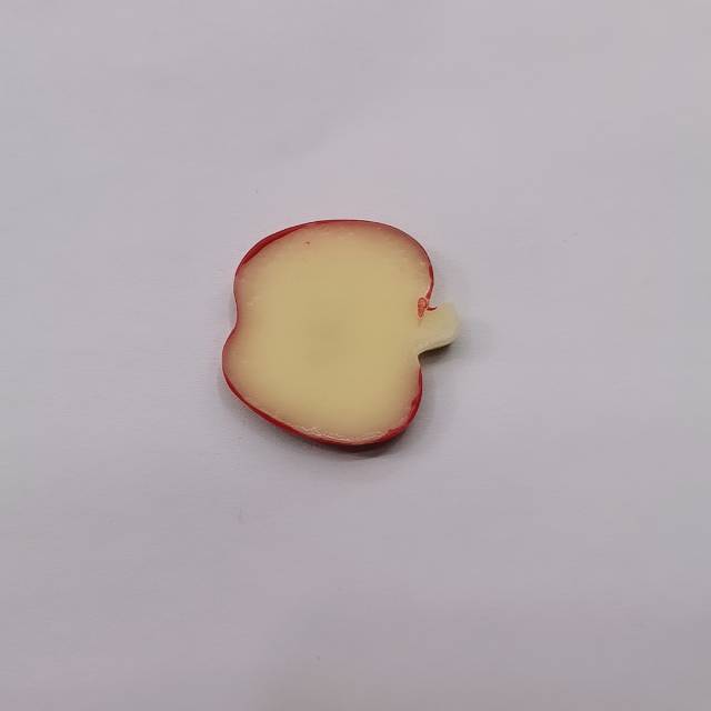 专业生产树脂配件苹果图案可用手机壳包包饰品耳环耳钉配件细节图