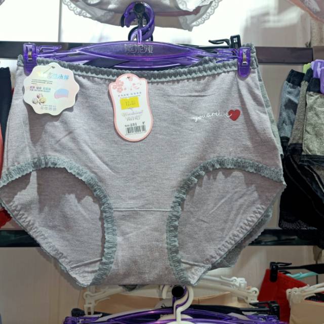 Eco cotton women's Osaka triangle briefs with edge thumbnail