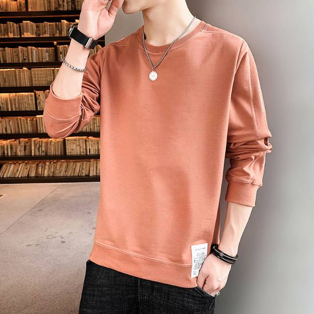 Cotton men's summer fashion new T autumn long sleeve hoodie popular logo loose men's thumbnail