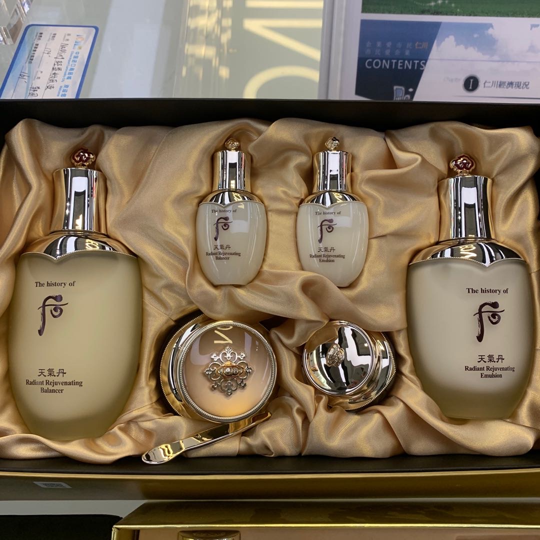 whoo后天气丹套装华泫水乳霜三件套盒保湿补水全效护肤