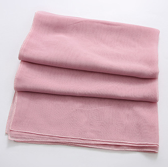 Women's Fashion Trend Everything With Muslim Solid Color Balinese Gauze Headscarf