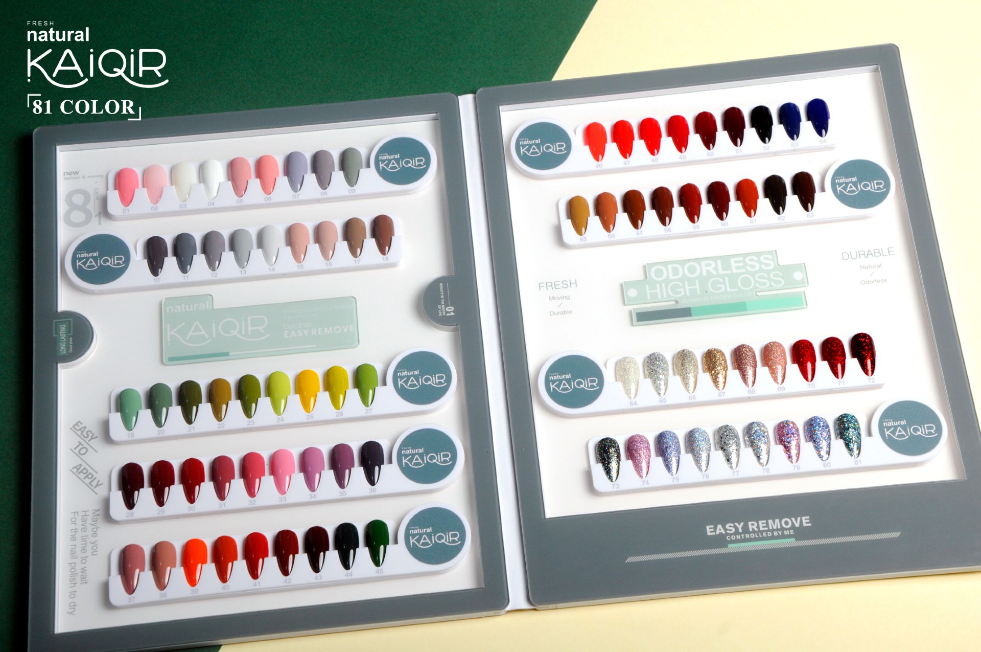 Kaiqier-80 Color Classic Set Nail Oil Glue Light Therapy Nail Nails Special Cage Specification drawing