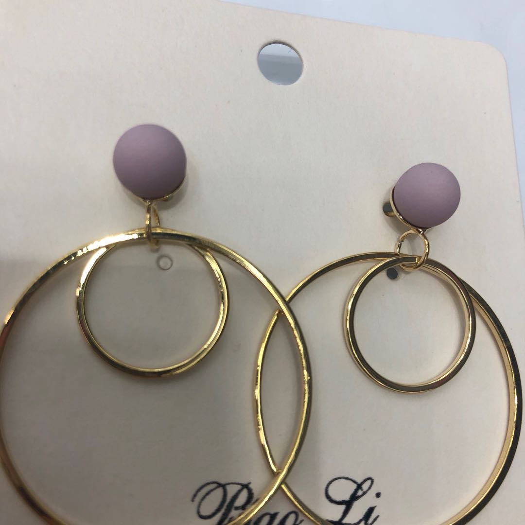 高级感耳环女2019新款潮长款气耳钉耳坠网红简约百搭耳饰品产品图