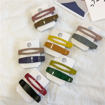 Acrylic Clip On Clip Girl Bangs Clip Metal Head Clip