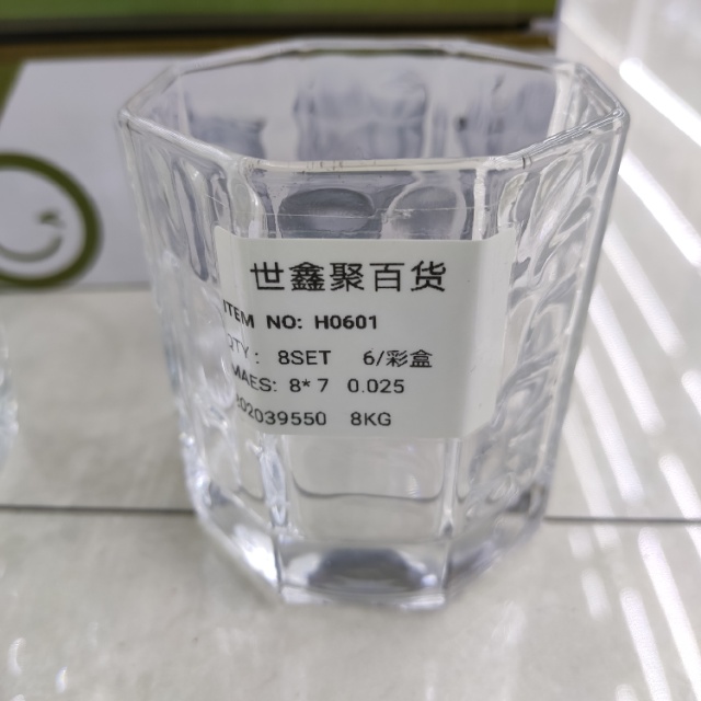The price of a box (6 pieces) of glass water cups details Picture
