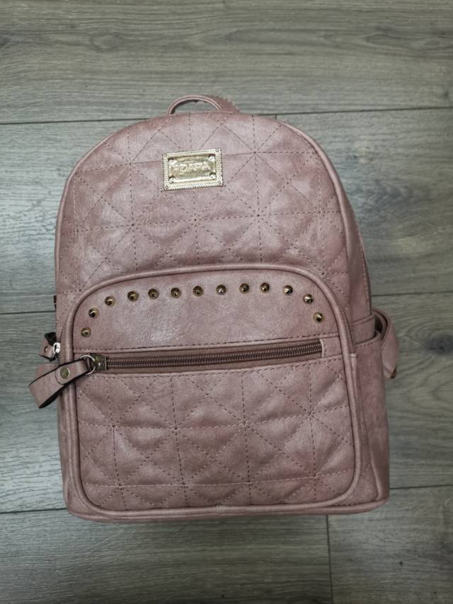 Pink cute ladies backpack all fashion soft leather backpack leisure travel small backpack