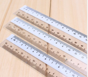 透明塑料刻度女儿童格尺一年级小学生专用的尺子文具