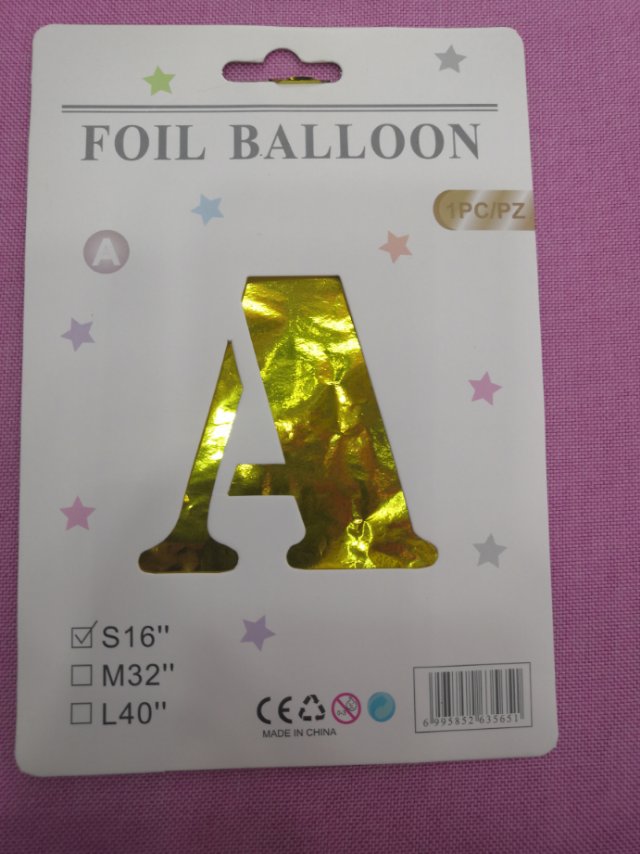 16-inch letter aluminum film balloon birthday party festival supplies manufacturer wholesale details Picture