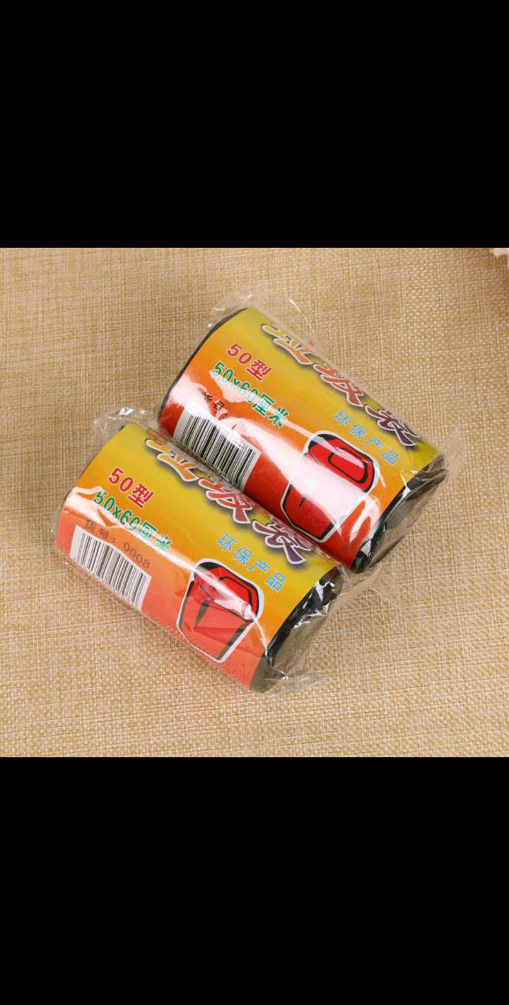 卷装厨房家用彩色垃圾袋一次性点断式垃圾袋产品图