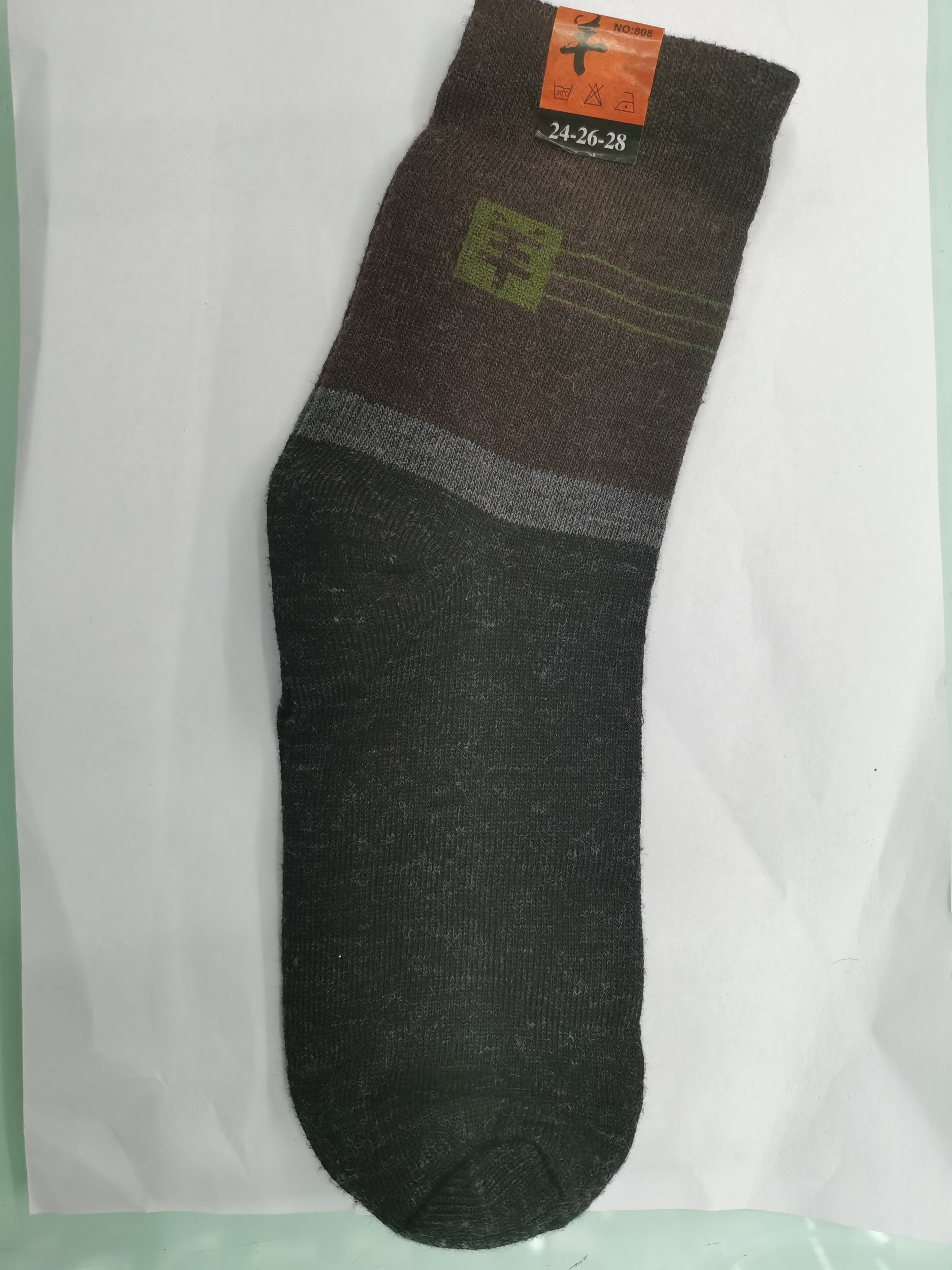 Foreign trade wholesale faux cashmere comfortable and breathable men's polyester-cotton brown