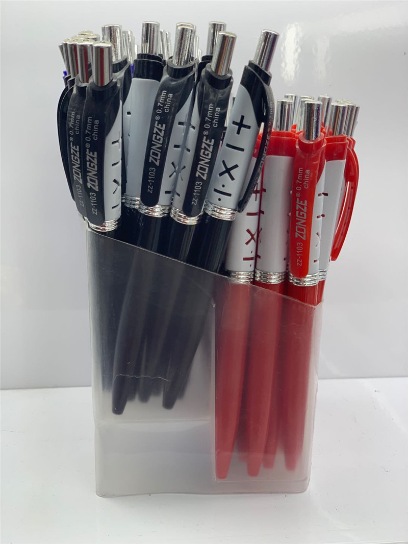 Zongze Brand High-Grade Advertising Blue Ballpoint Pen Office Learning Universal Pen details Picture