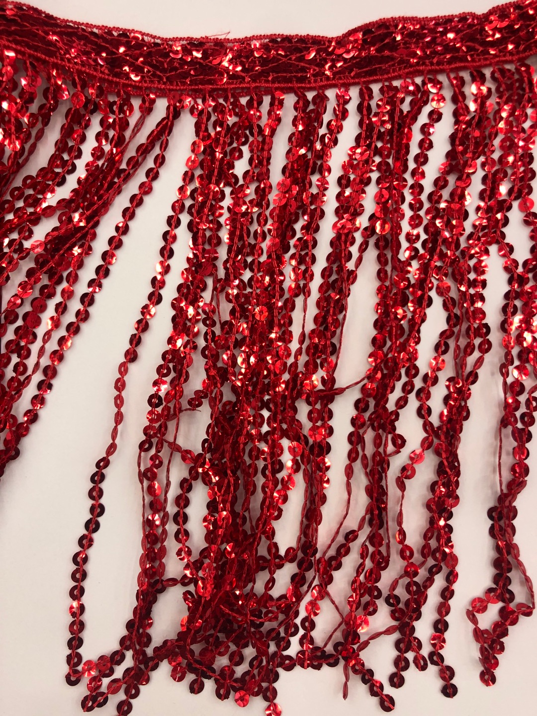 珠片皮革/珠片面/亚克力花片/黄色水滴状烫片亮片/亮片软布料产品图