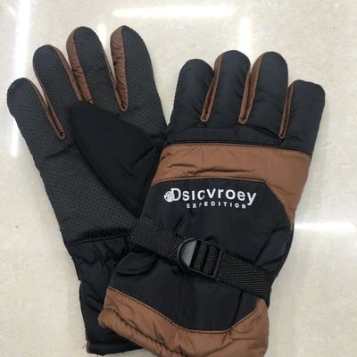 Men's Gloves Winter Riding Plus Fleece Thickened Warm Leather Gloves Outdoor Motorcycle Windproof, Waterproof And Cold Proof