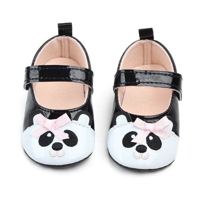 Baby toddler shoes Baby baby shoes non-slip soft sole with shallow mouth Panda baby Princess shoes