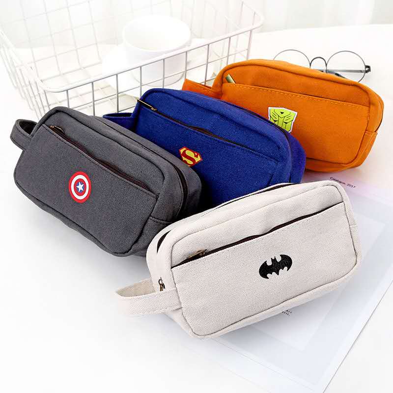 帆布学生文具袋子耐磨韩版创意帆布笔袋产品图
