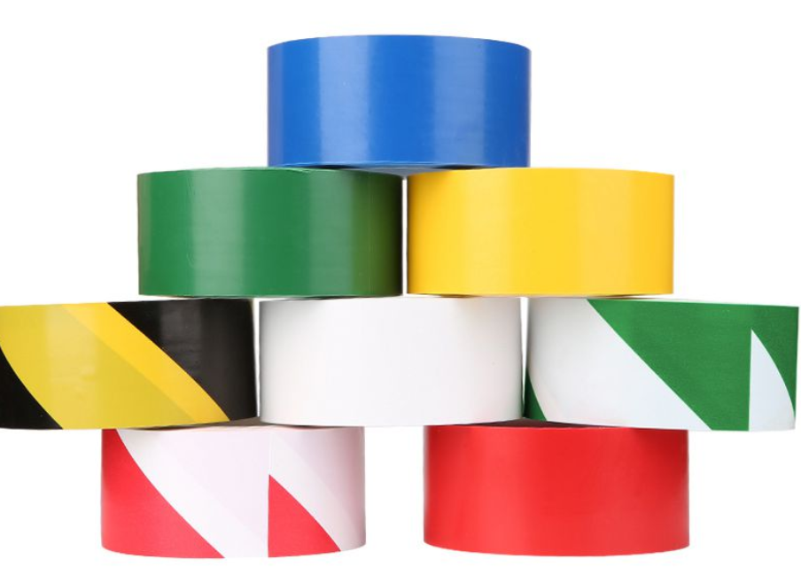 警戒地标贴地板地面胶带彩色划线地板胶带彩色显眼胶带