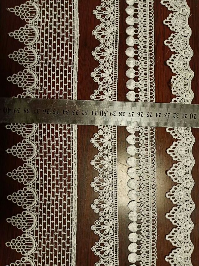 New water-soluble collar flower home lace fabric and clothing accessory lace from Guangdong embroidery details Picture