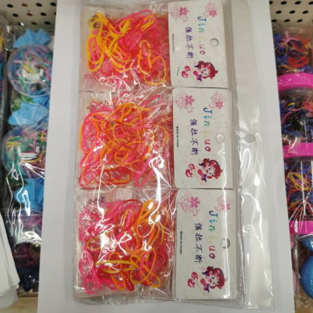 儿童彩色时尚小皮筋绑头绳头饰发饰可爱卡通风格