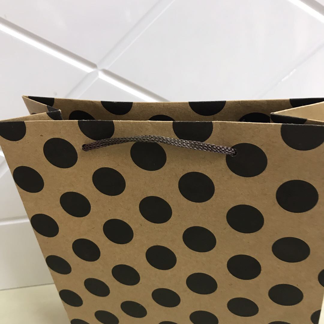 Spotted kraft paper bag Specification image