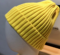 Ginger Japanese Straight Woolen Hat Children's Winter Korean Version Of All Women's Autumn And Winter Sweet Fluorescent Hat Warm Knit Hat