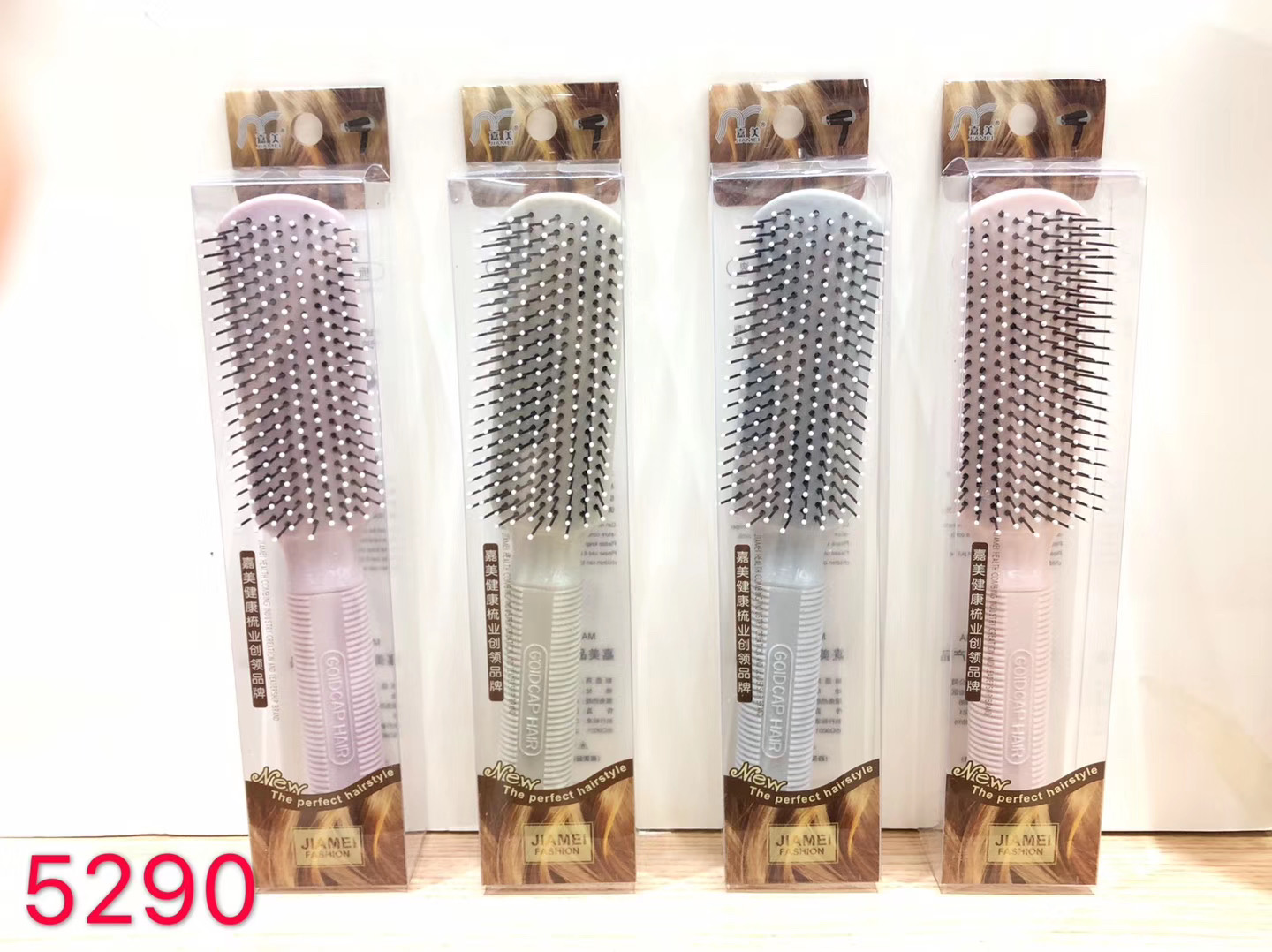 New boxed curling hair comb for round and round pear Bob hair with inner buckle and hood styling comb
