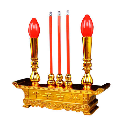 Quemador de incienso electrónico led para el sacrificio frente a buda velas de incienso eléctrico lámpara de culto enchufe velas de incienso electrónico estilo de batería inicio
