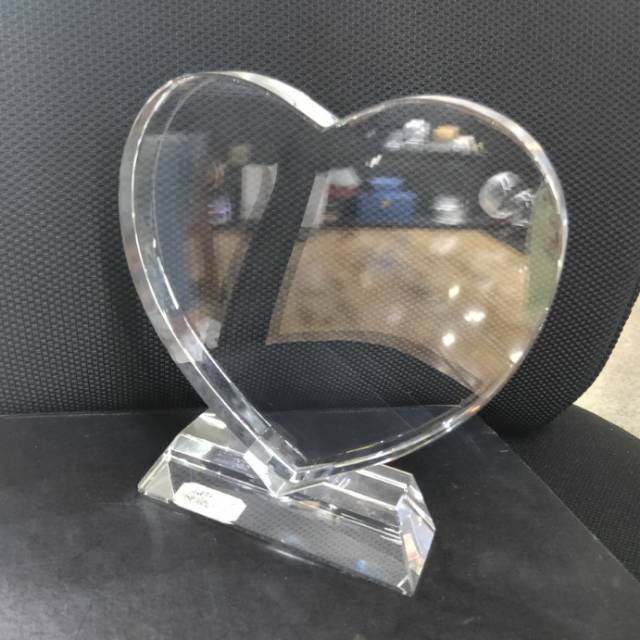 Heart-shaped laser inner engraving white blank factory direct sales details Picture