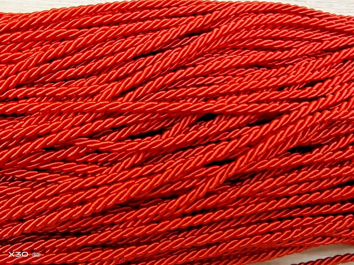 3mm single-color three-strand rope, three-strand cotton thread thick decoration, beige hemp rope binding rope