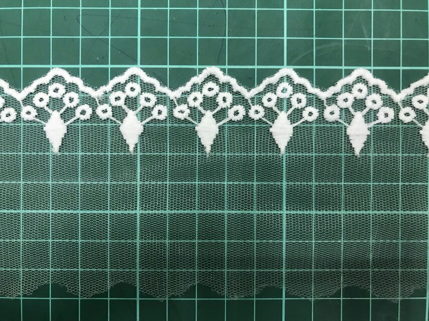 New nylon water-soluble lace embroidery lace clothing fabric lace Specification image