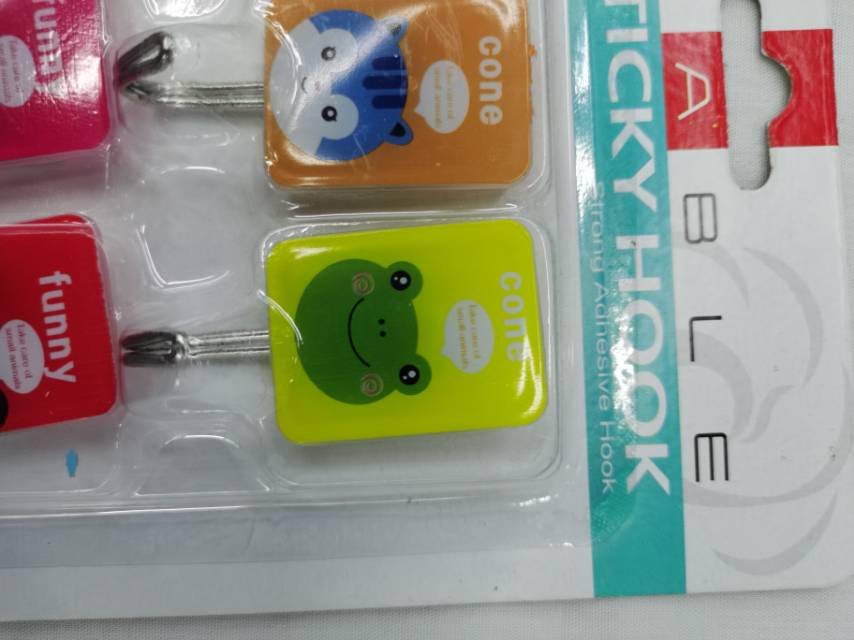 粘贴式贴钩可爱挂扣书画潮厨房用粘钩细节图