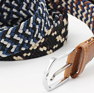 Simple Atmosphere Black Factory Direct Sales Strong Durable Weave Class Belt