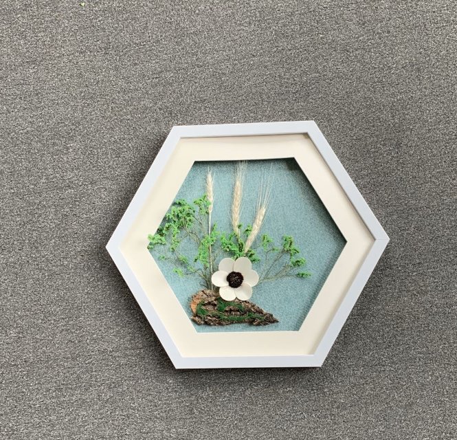 Xu Jia Craft ~ Three-Dimensional Hand-Made Decorative Painting Of Dried Flowers In Living Room And Dining Room Aisle Hanging Painting