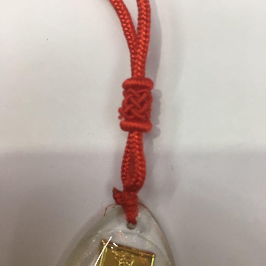 Fresh Buddhist Four-Season Peace and Security Red String Pendant of Buddhist Scriptures Specification image