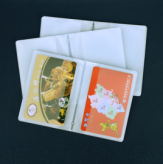 现货批发PVC透明磨砂12丝内页软质单面插卡20页卡包内页 可定制