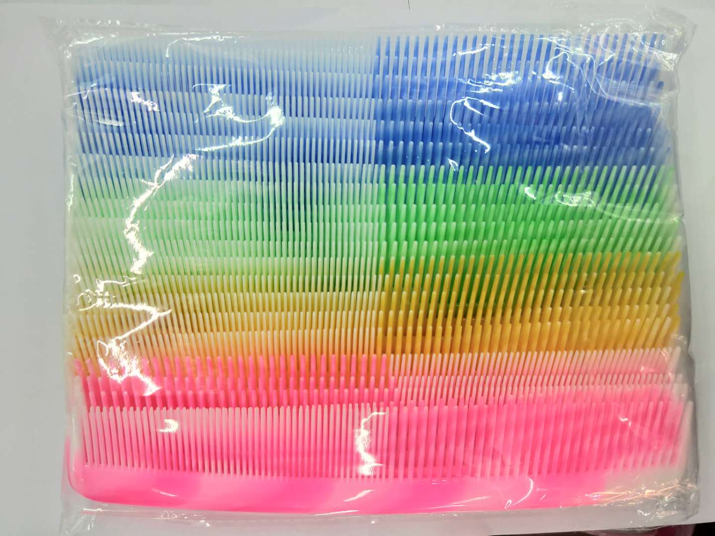 Plastic Smooth Hair Inside Buckle Dual Use Hairdressing Close Tooth Comb Cute Teeth Wide Teeth Comb Practical Specification drawing