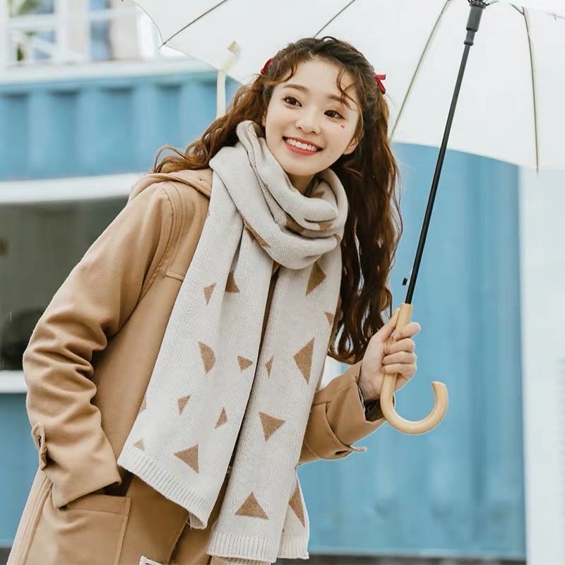 Moda versátil estilo casual bufanda invierno mantón caliente