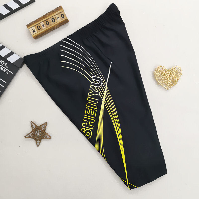 Men's Five-Point Swimming Trunks Casual Competitive Fashion Net Celebrity Swimming Trunks details Picture