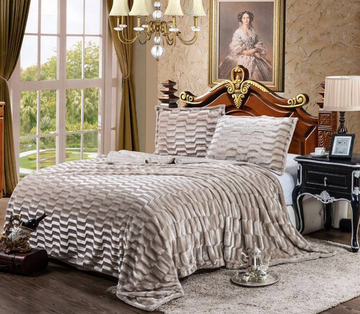 Wavy Flannel Blanket Nap Blanket Specification drawing