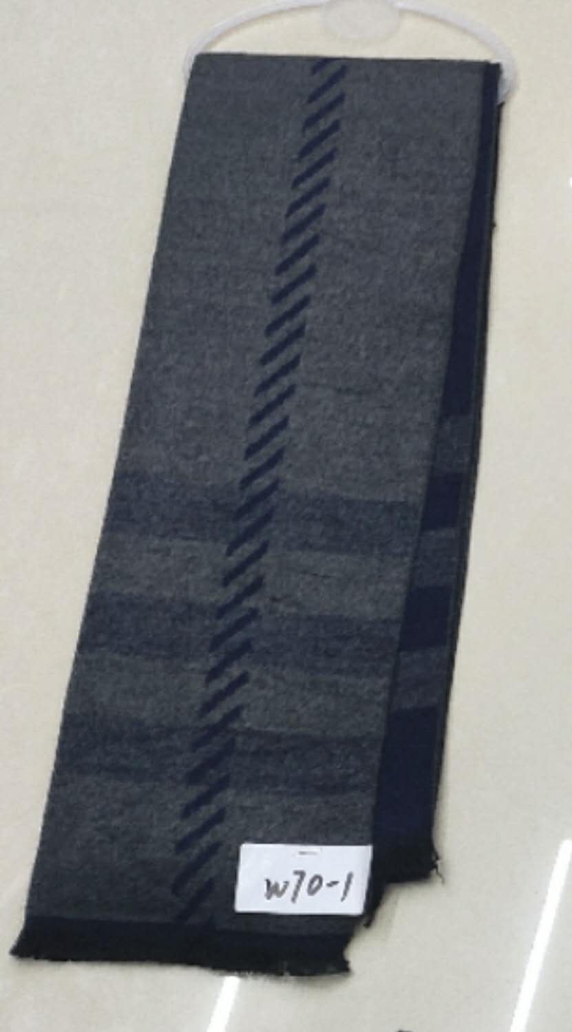 Men's Fashion Trend All-In-One Warm Cashmere Scarf With Woolen Edge details Picture
