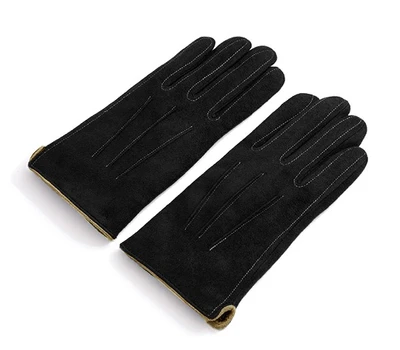 Gloves Ladies Fall/Winter Touch Screen Plus Fleece Warm Suede Cute Student Gloves For Cycling Winter Thickened For Cold Protection