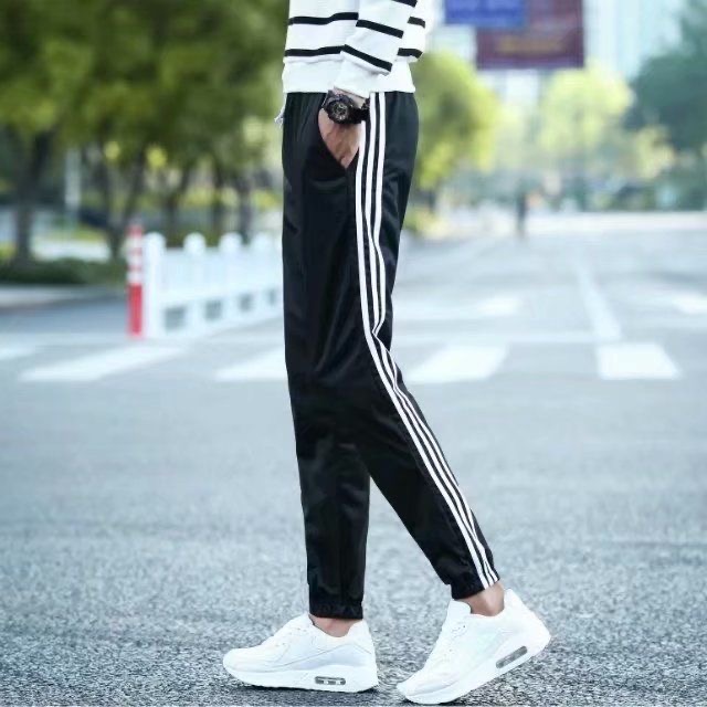 Men's loose casual pants, stretchy men's pants, tight-fitting quick-drying fitness pants