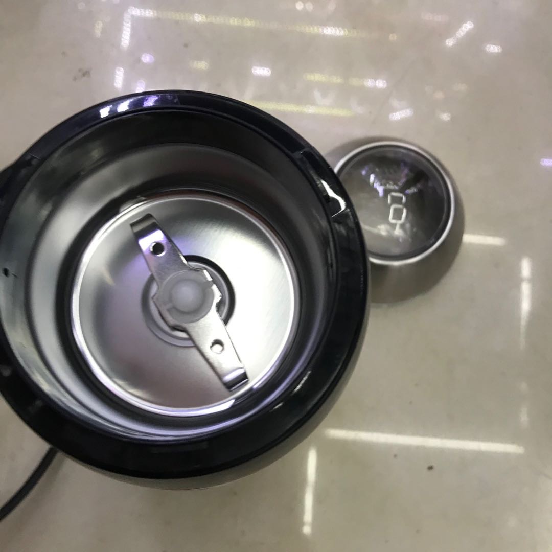 Coffee bean grinder, coffee electric grinding machine, household small hand-cranked fully automatic stainless steel grinding and on-site grinding pulverizer details Picture