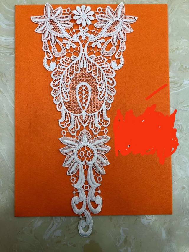 Backside floral lace fabric, DIY accessories, lace clothing, pure cotton lace trim accessories